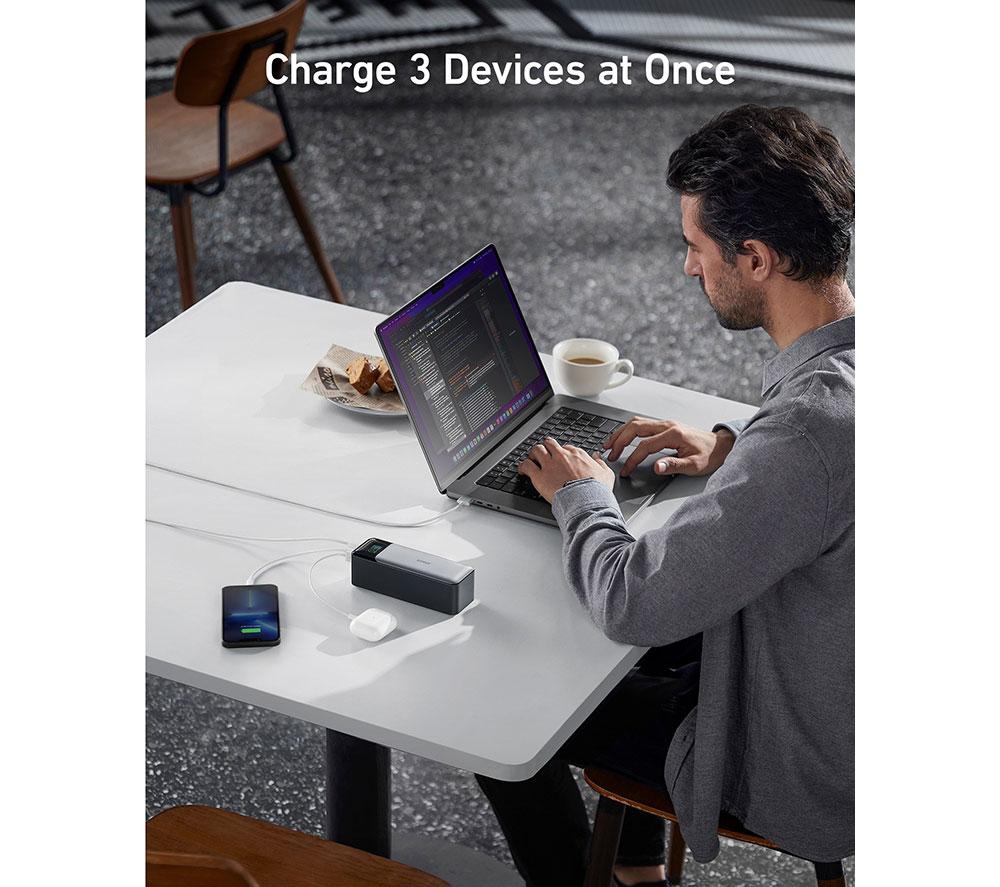 ANKER 24000 mAh 140W Portable Power Bank - Black image number 6 of 10