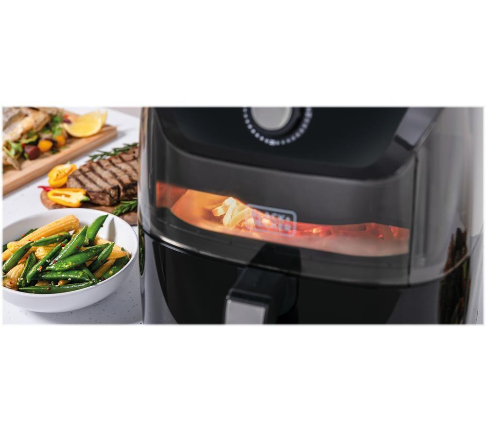 Black & Decker BXAF17073GB 7 Litre Manual Air Fryer - Black by Black and  Decker