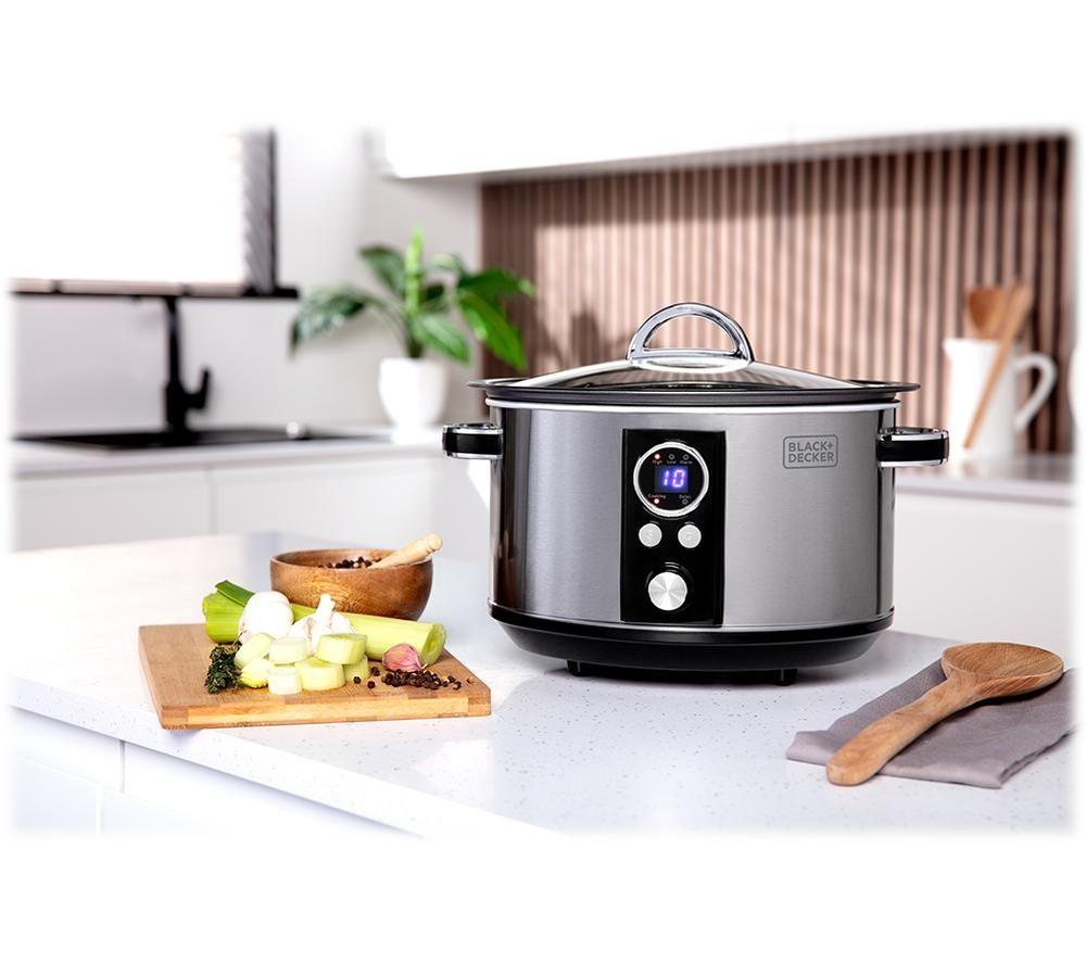 Buy BLACK DECKER BXSC16045GB Slow Cooker Silver Currys