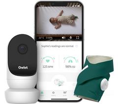 OWLET Baby Monitor Duo Smart Sock 3 & Cam 2 Bundle - Deep Sea Green
