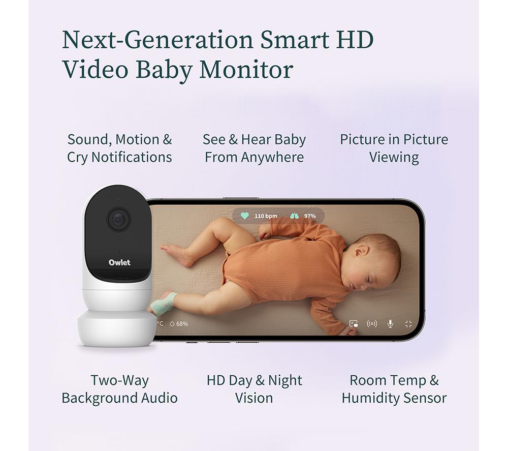 Owlet digital video monitor hot sale white