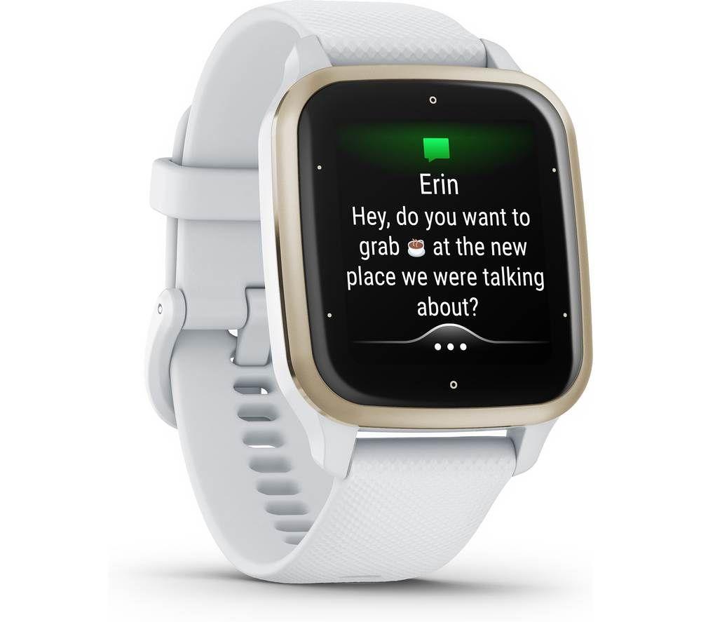 GARMIN Venu Sq 2 - White & Cream Gold image number 3 of 10