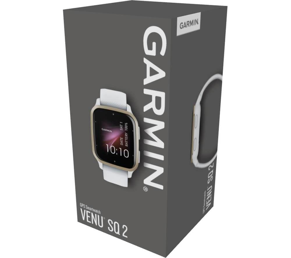 GARMIN Venu Sq 2 - White & Cream Gold image number 4 of 10