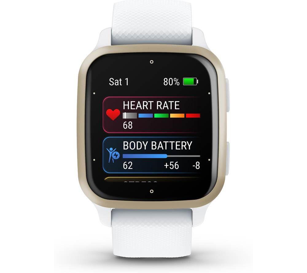 GARMIN Venu Sq 2 - White & Cream Gold image number 6 of 10