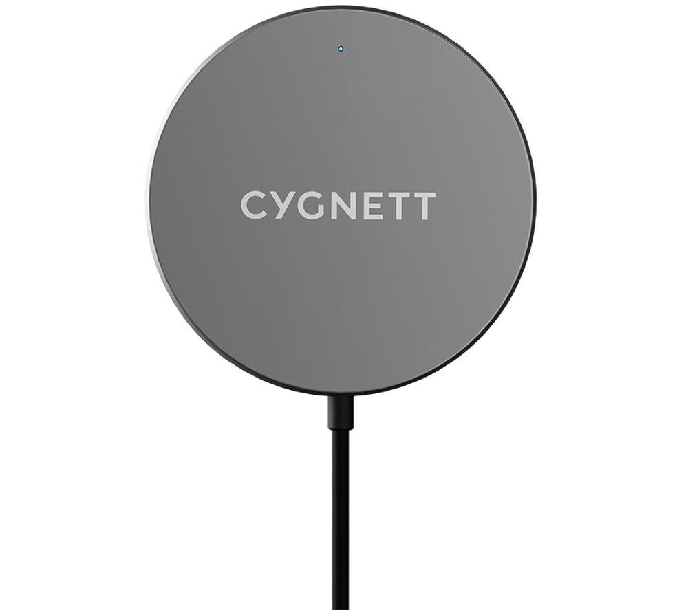 CYGNETT MagCharge USB Type-C Magnetic Wireless Charger - 2 m, Black, Black