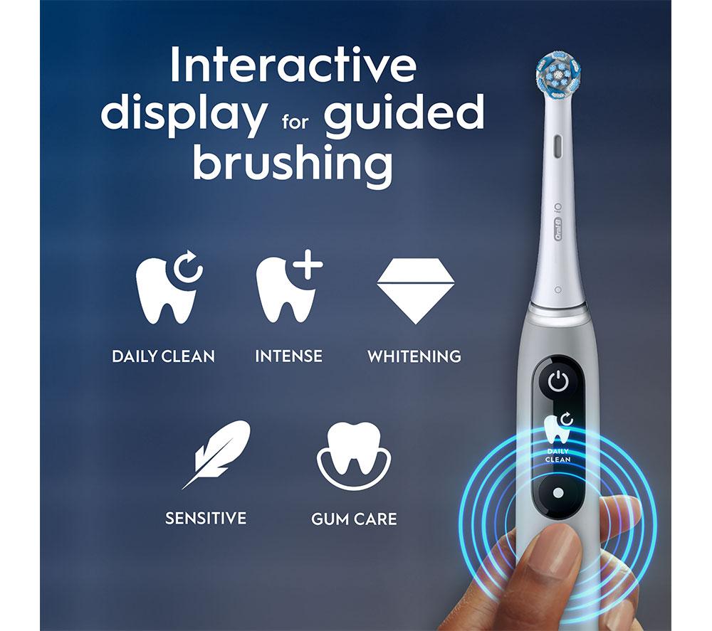 ORAL-B iO6 Electric Toothbrush & Travel Case - Grey Opal image number 3 of 9