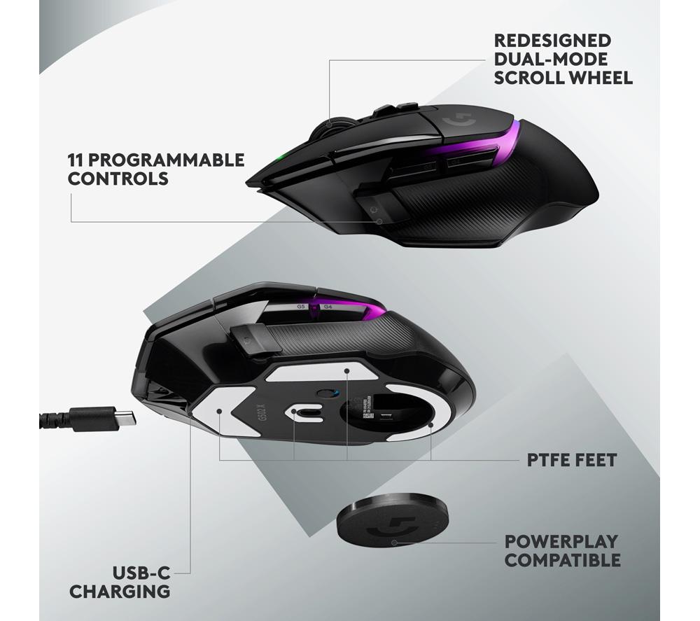 Buy LOGITECH G502 X Plus Lightspeed Wireless Optical Gaming Mouse