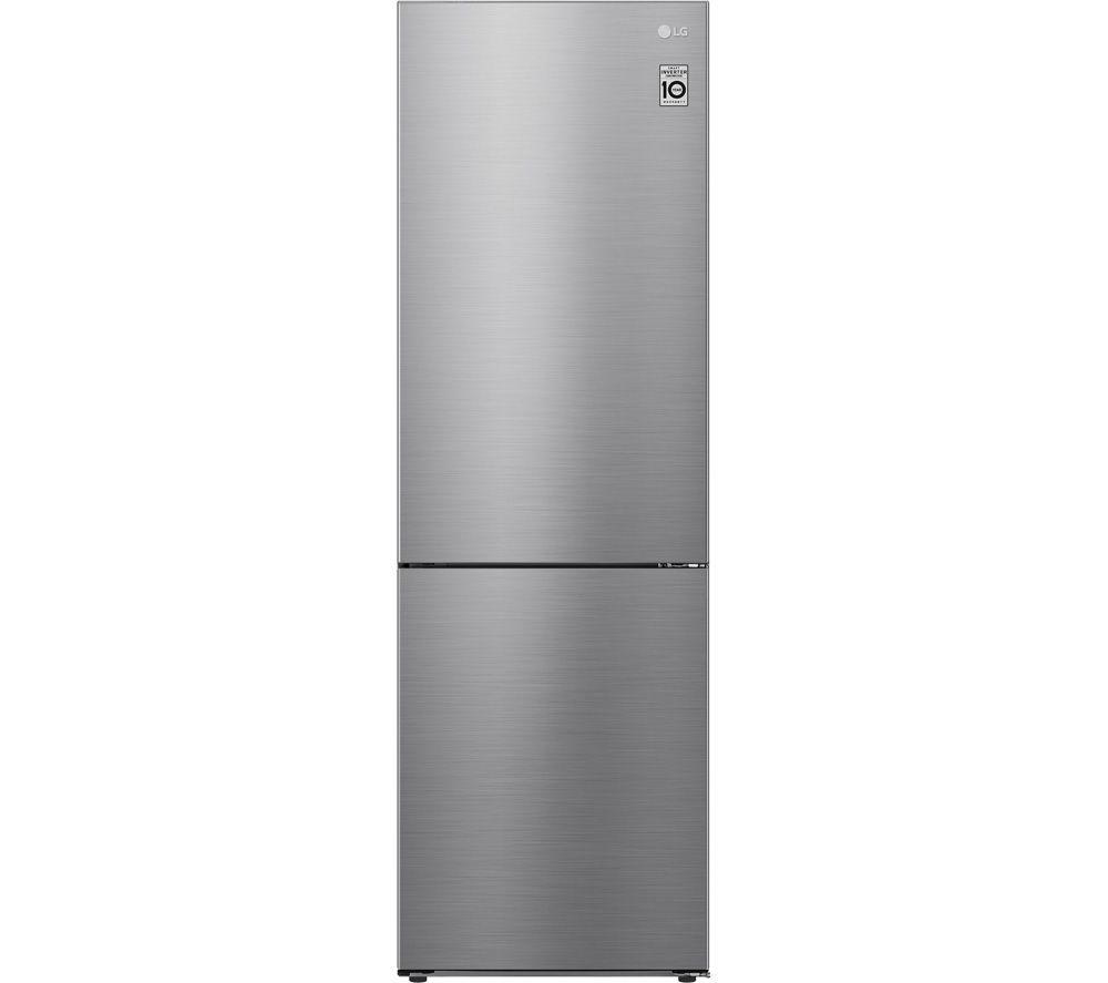LG NatureFRESH GBB61PZJEC 70/30 Fridge Freezer - Shiny Steel