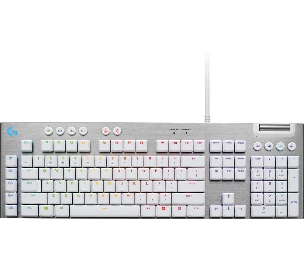 LOGITECH G815 Mechanical Gaming Keyboard - White, White