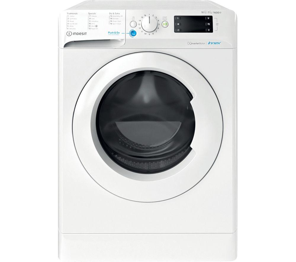 INDESIT BDE 107625X W UK N 10 kg Washer Dryer – White, White