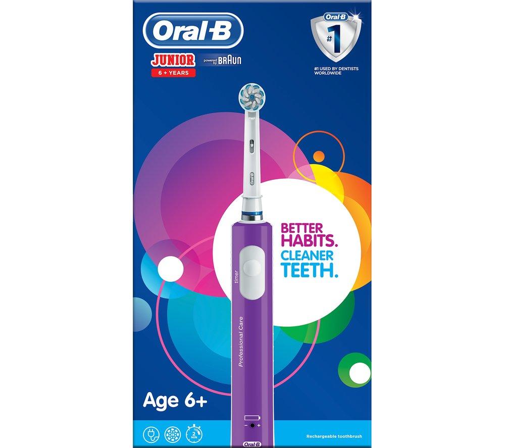 Buy ORAL B Junior Electric Toothbrush - Purple | Currys