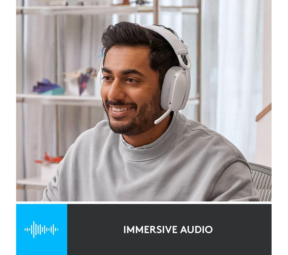 LOGITECH Zone Vibe 100 Wireless Headset - Off-White image number 4 of 10
