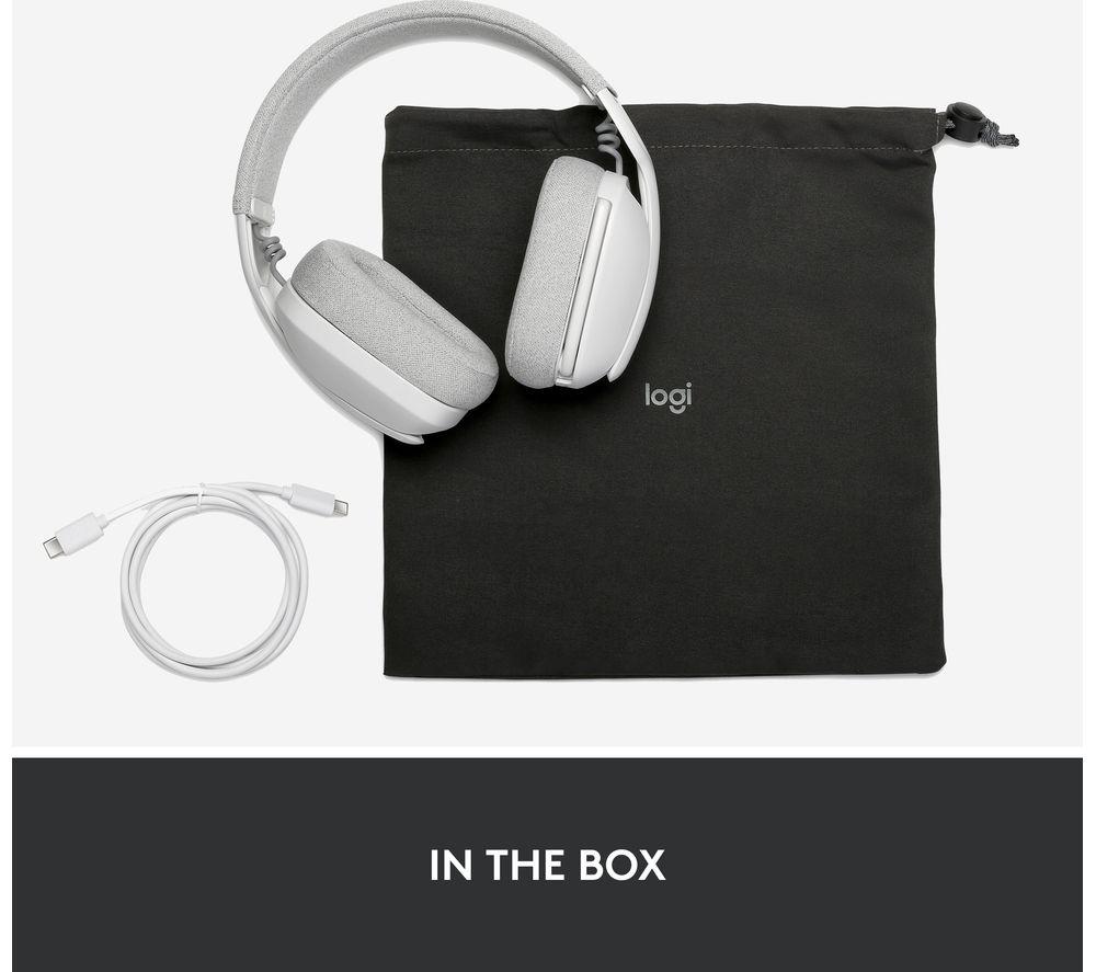 LOGITECH Zone Vibe 100 Wireless Headset - Off-White image number 10 of 10