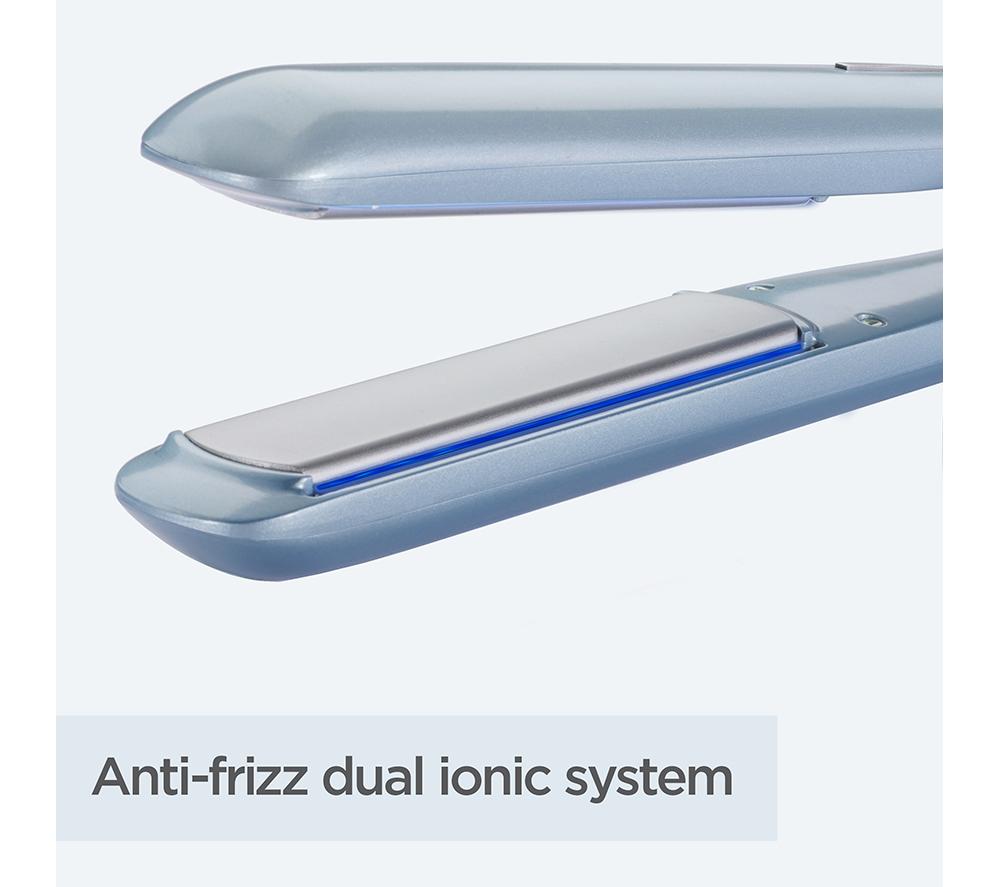 BABYLISS Hydro-Fusion Anti-Frizz Hair Straightener - Ice Teal Blue image number 12 of 15