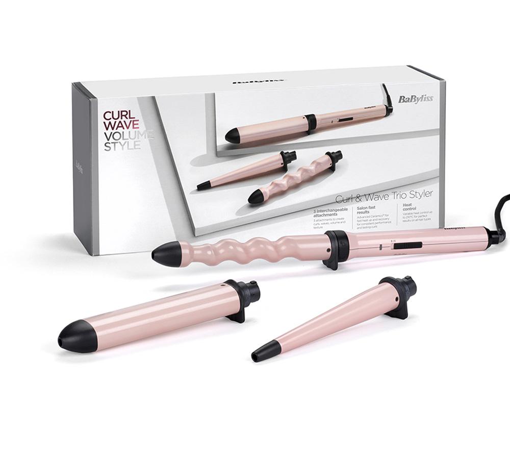 BABYLISS Curl & Wave Trio 2750U Hair Styler - Rose Blush image number 3 of 10