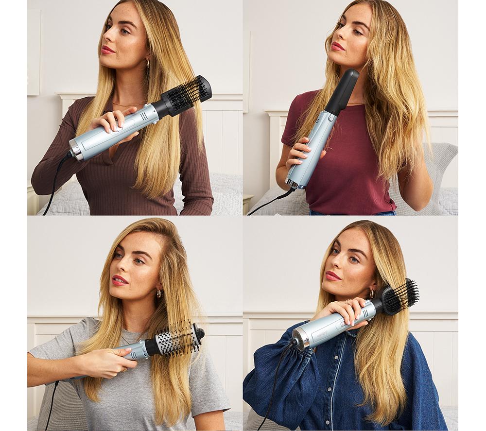 BABYLISS 2774U Hydro-Fusion Anti-Frizz 4-in-1 Hair Dryer Brush - Silver & Black image number 4 of 13