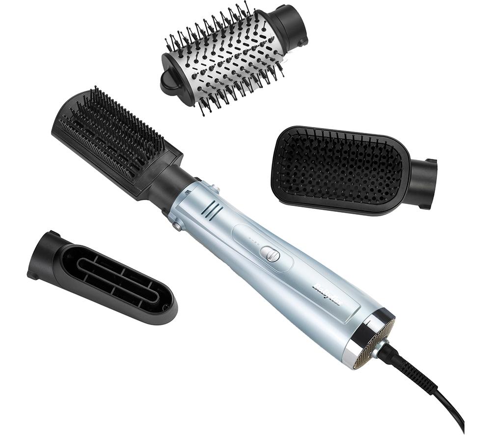 BABYLISS 2774U Hydro-Fusion Anti-Frizz 4-in-1 Hair Dryer Brush - Silver & Black image number 7 of 13