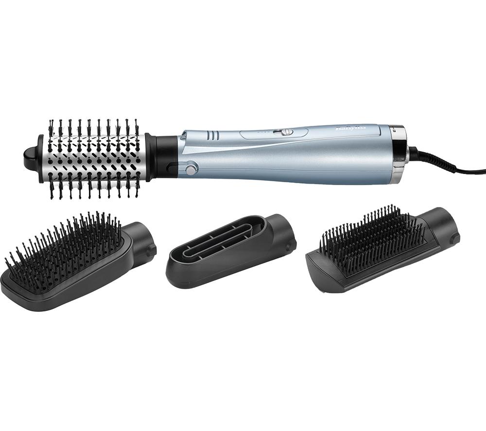 BABYLISS 2774U Hydro-Fusion Anti-Frizz 4-in-1 Hair Dryer Brush - Silver & Black image number 9 of 13
