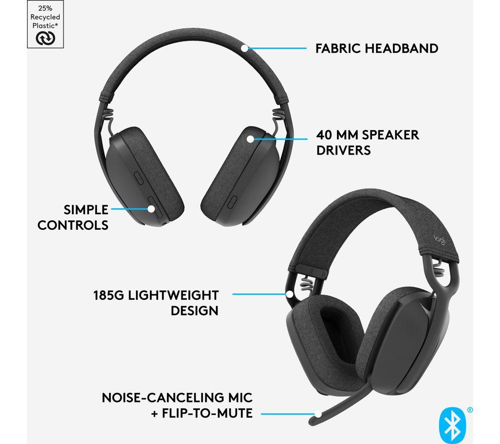 Logitech bluetooth headset online with microphone