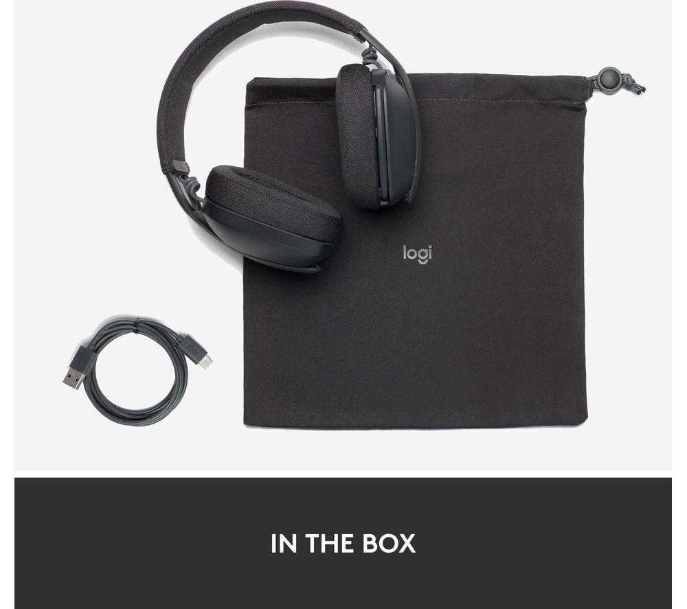 LOGITECH Zone Vibe 100 Wireless Headset - Graphite image number 10 of 10