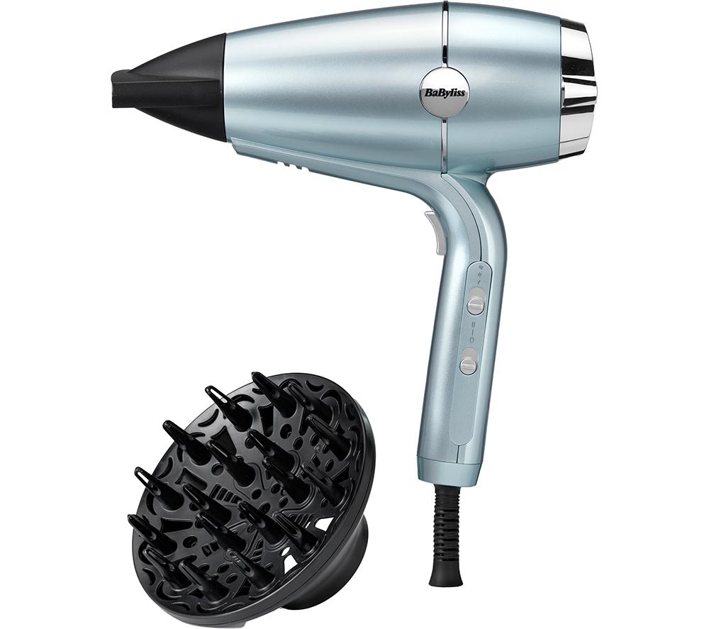 BABYLISS Hydro-Fusion Anti-Frizz 2100 Hair Dryer - Icy Blue