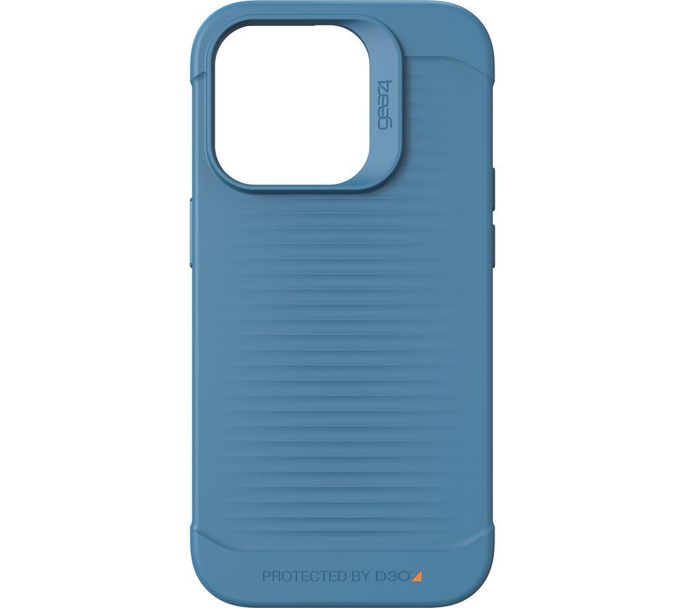 ZAGG Gear4 Havana D30 Protective Case Compatible with iPhone 14 Pro, Slim, Shockproof, Wireless Charging, (Blue)