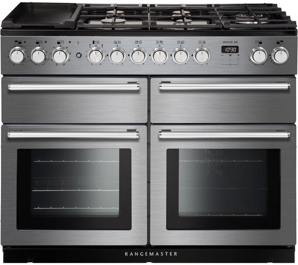 RANGEMASTER Nexus SE 110 Dual Fuel Range Cooker - Stainless Steel & Chrome