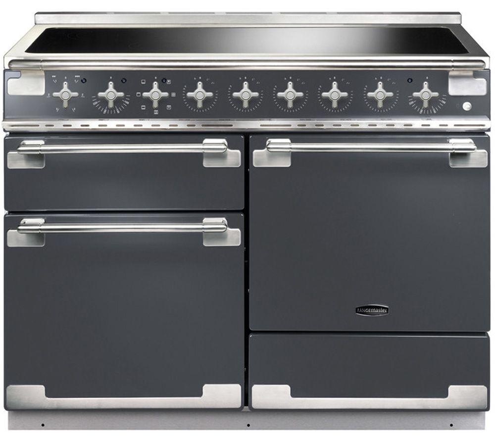 RANGEMASTER Elise 110 cm Electric Induction Range Cooker - Slate & Nickel, Silver/Grey,Black