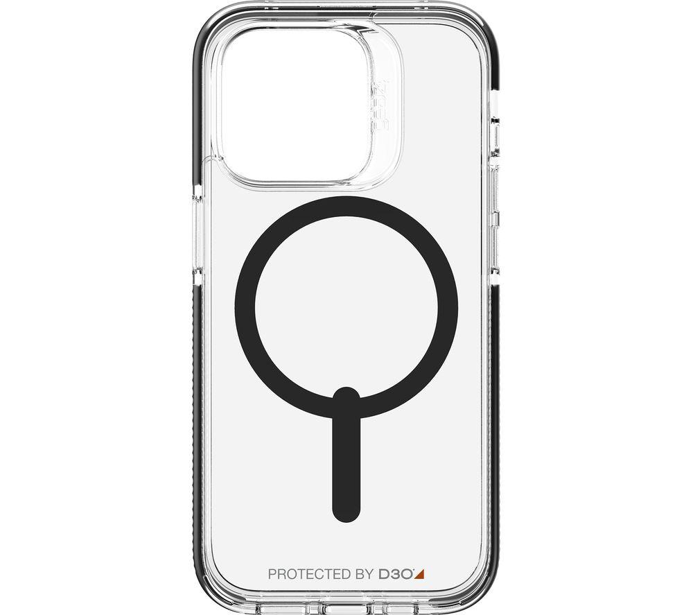 GEAR4 Santa Cruz Snap iPhone 14 Pro Case - Clear & Black
