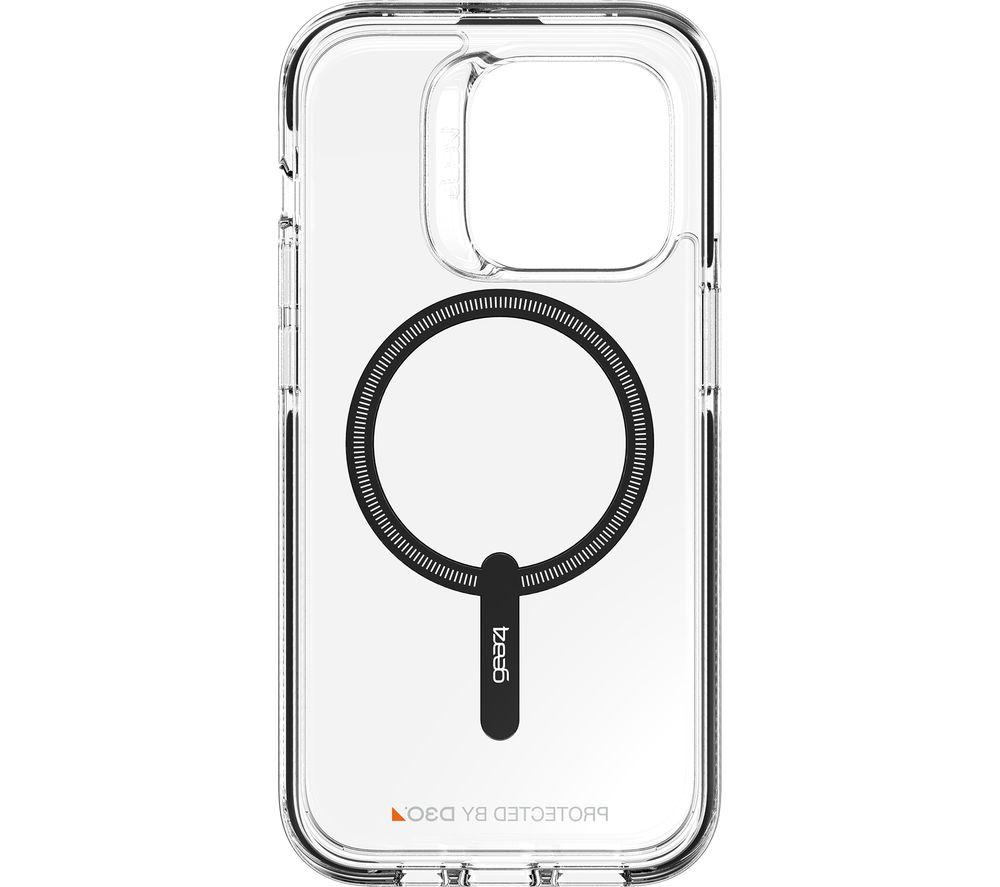 GEAR4 Santa Cruz Snap iPhone 14 Pro Case - Clear & Black image number 9 of 9