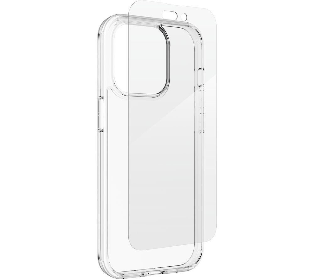 Buy DEFENCE iPhone 14 Pro Case & Screen Protector Bundle Clear Currys