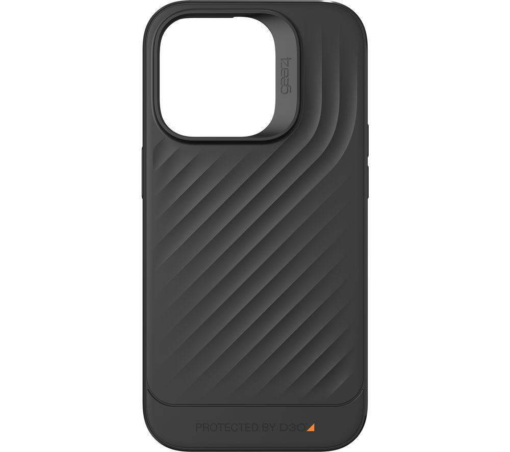 ZAGG Gear 4 Copenhagen D30 Protective Case Compatible with iPhone 14 Pro, Slim, Shockproof, Scratchproof, Wireless Charging, (Black)