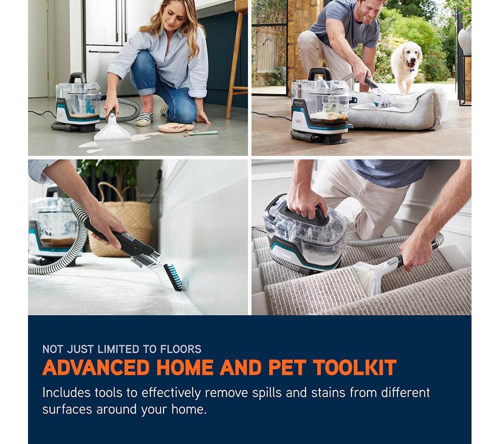 VAX SpotWash Home Pet-Design Carpet Cleaner - Teal & Grey image number 5 of 13