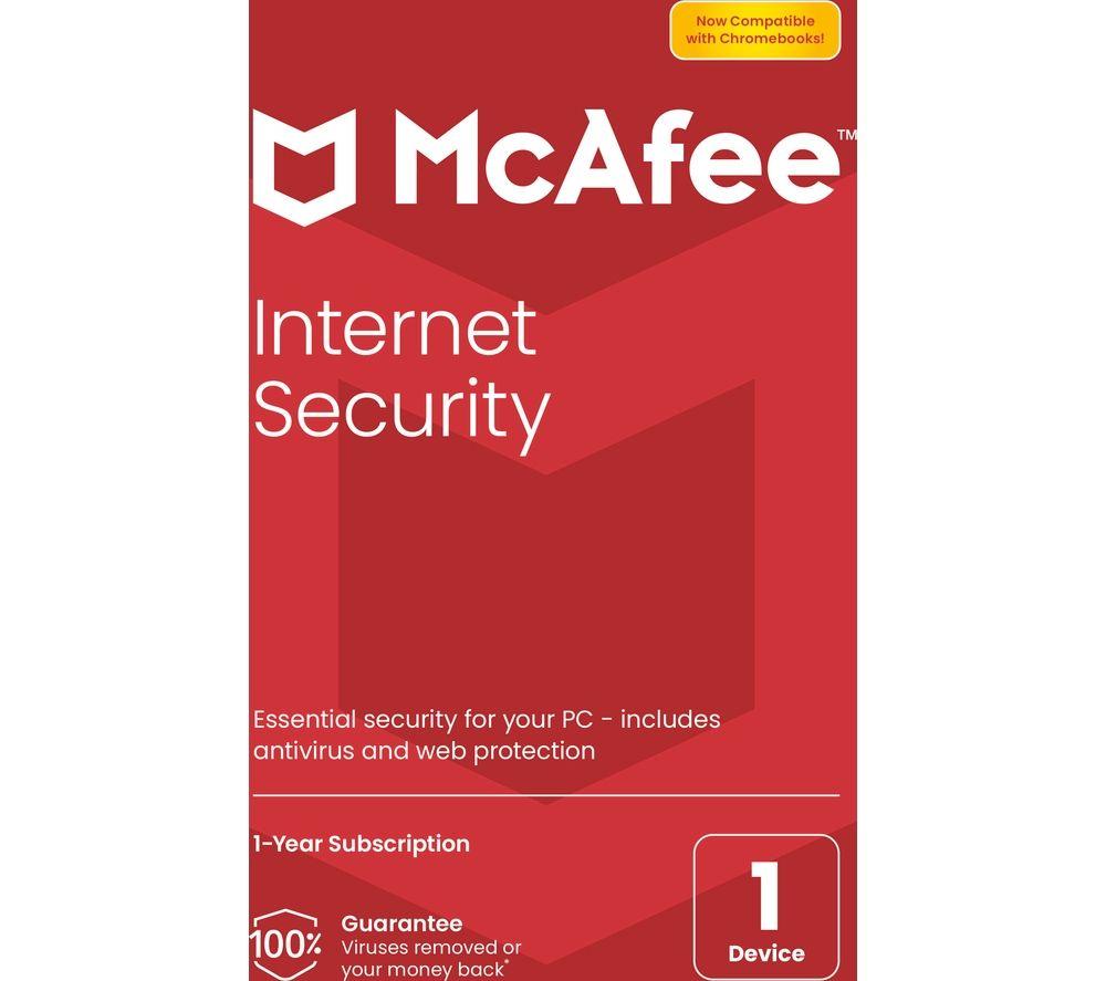MCAFEE Internet Security - 1 year for 1 device