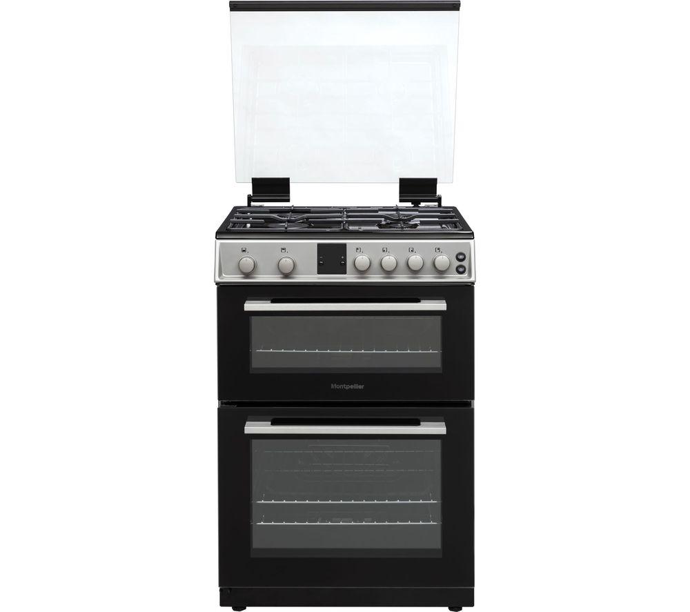 MONTPELLIER MDOG60LS 60 cm Gas Cooker – Silver, Silver/Grey