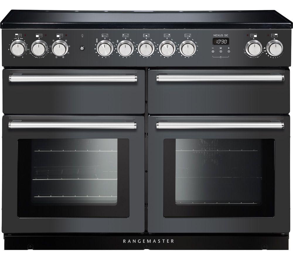 RANGEMASTER Nexus SE 110 Electric Induction Range Cooker - Slate & Chrome, Silver/Grey,Black