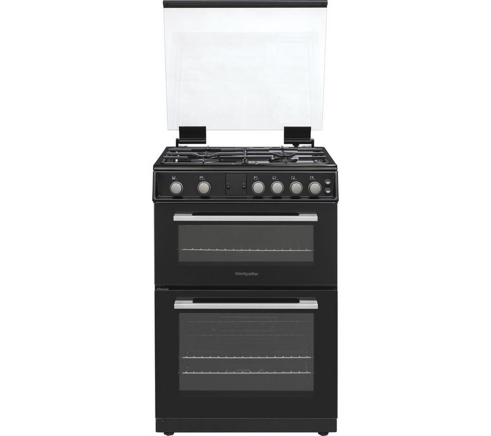 MONTPELLIER MDOG60LK 60 cm Gas Cooker - Black & Silver