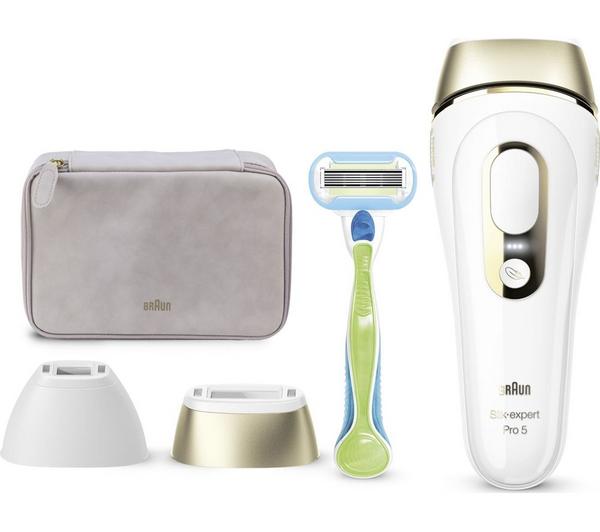 Buy BRAUN Silk-expert Pro 5 PL5124 IPL Hair Removal System - White & Gold |  Currys