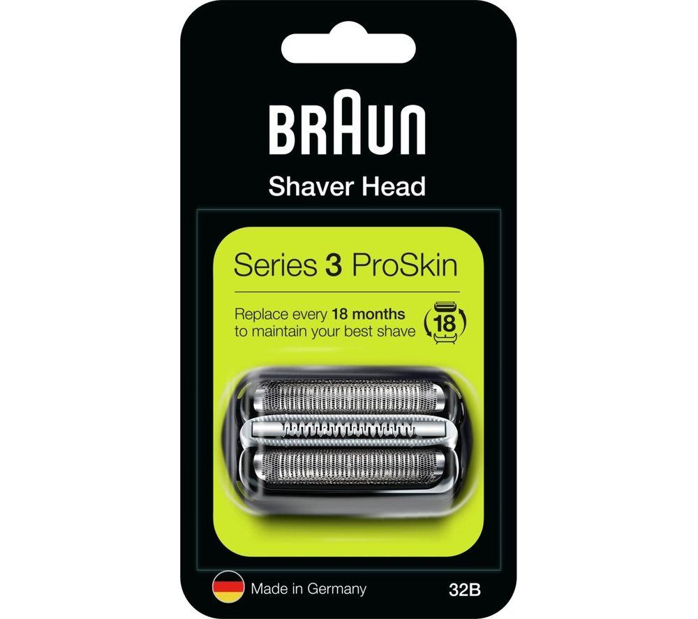 Buy BRAUN Series 3 32B Electric Shaver Head Replacement Black Currys