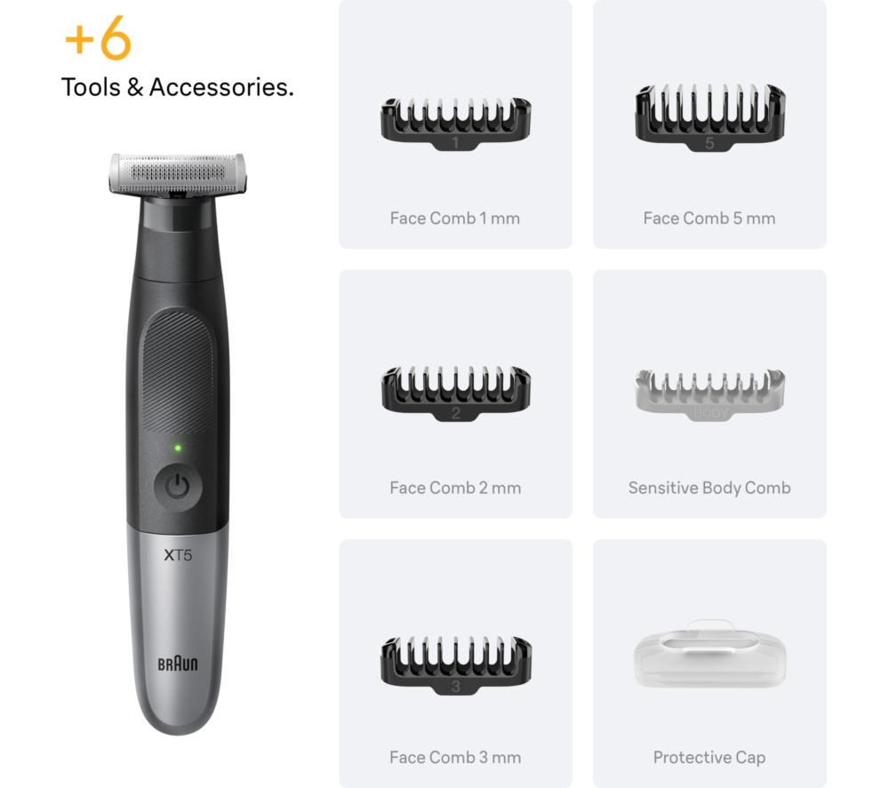 BRAUN Series X XT5100 Wet & Dry All-in-One Trimmer - Black image number 7 of 9