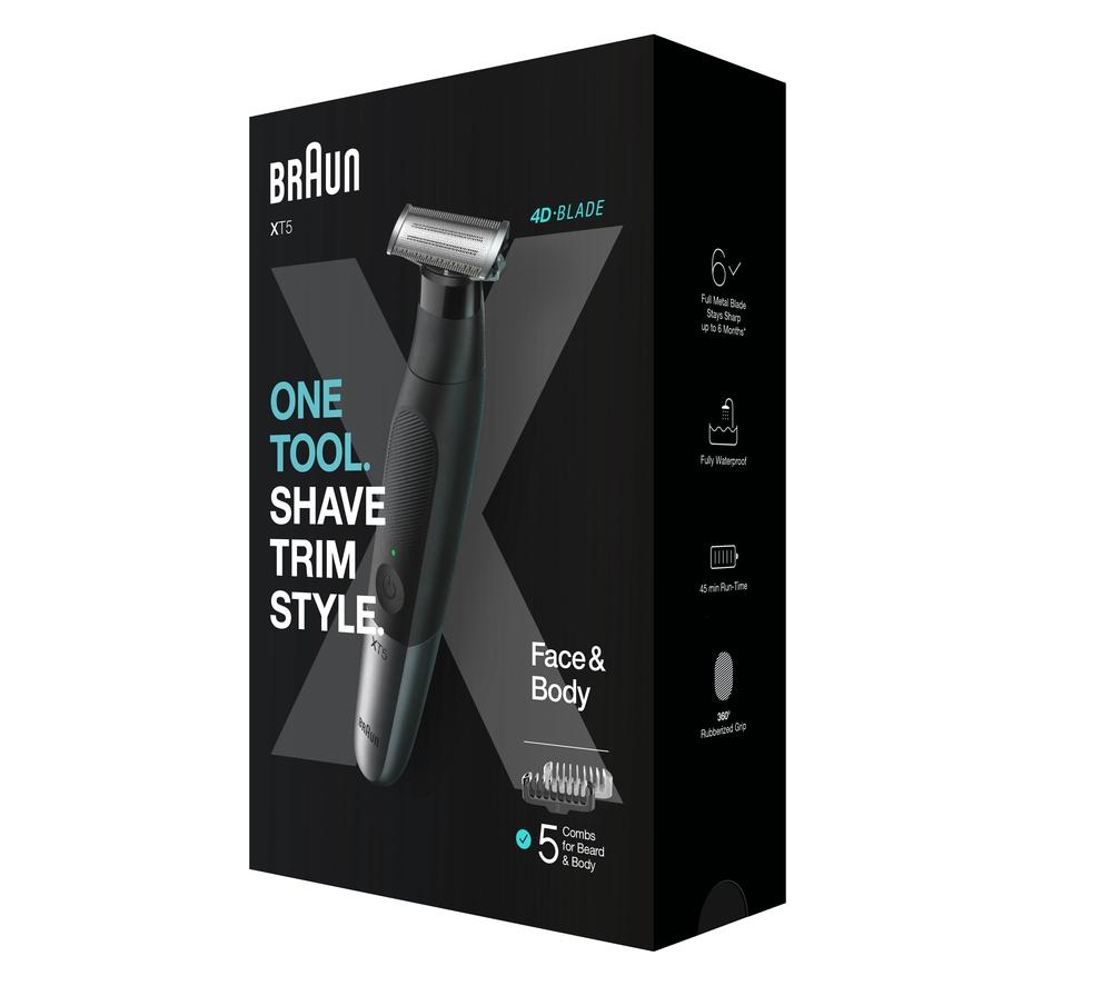 BRAUN Series X XT5100 Wet & Dry All-in-One Trimmer - Black image number 8 of 9