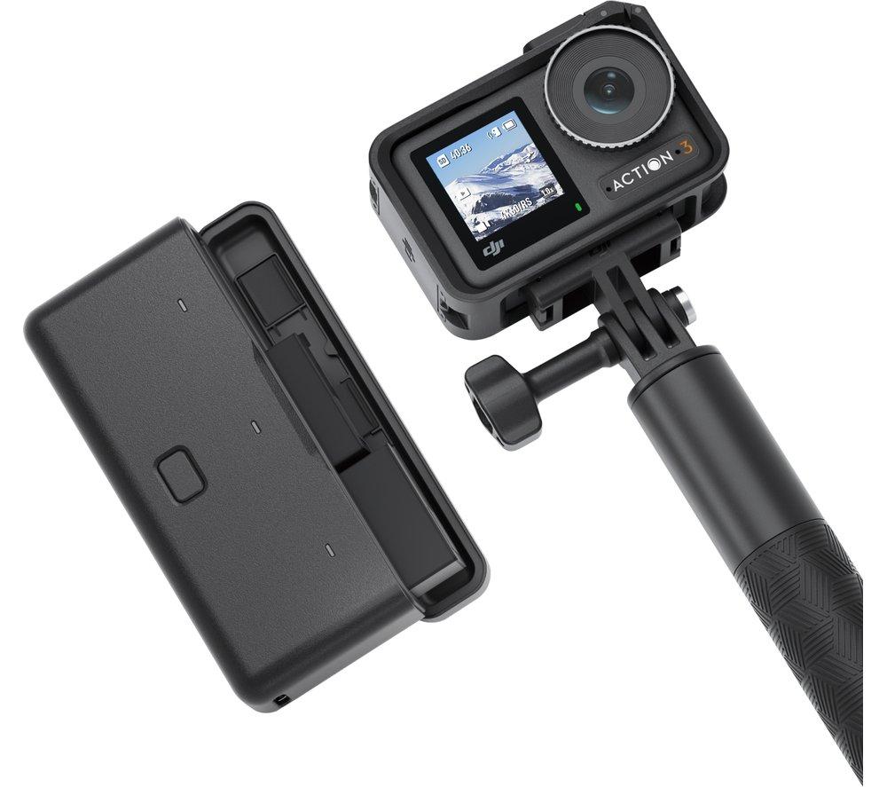 DJI Osmo Action 3 Adventure Combo 4K Ultra HD Action Camera - Black, Black