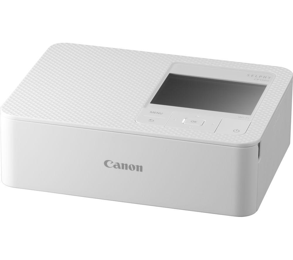 CANON SELPHY CP1500 Wireless Photo Printer - White image number 2 of 5