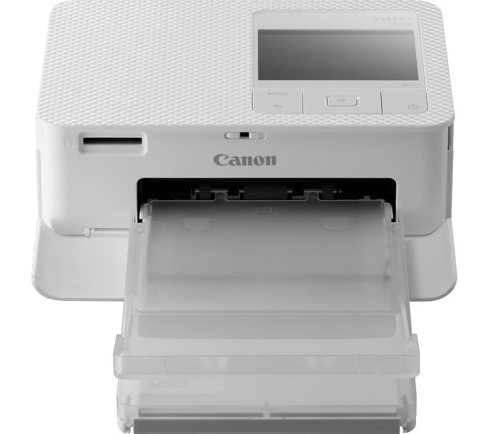 CANON SELPHY CP1500 Wireless Photo Printer - White image number 5 of 5