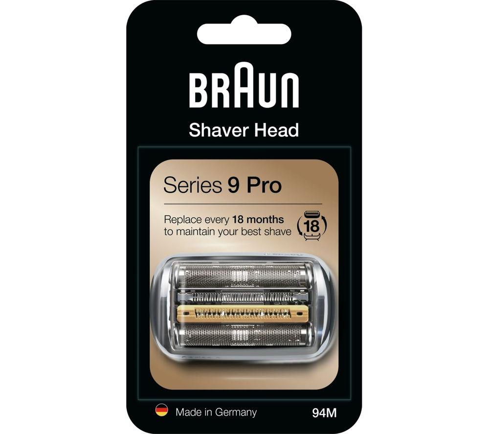 BRAUN Series 9 94M Electric Shaver Head Replacement - Silver
