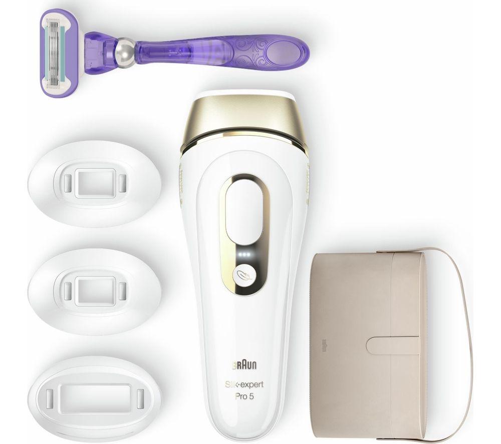 Braun Pro5 PL5147 Women's IPL Hair Removal Kit White-Gold