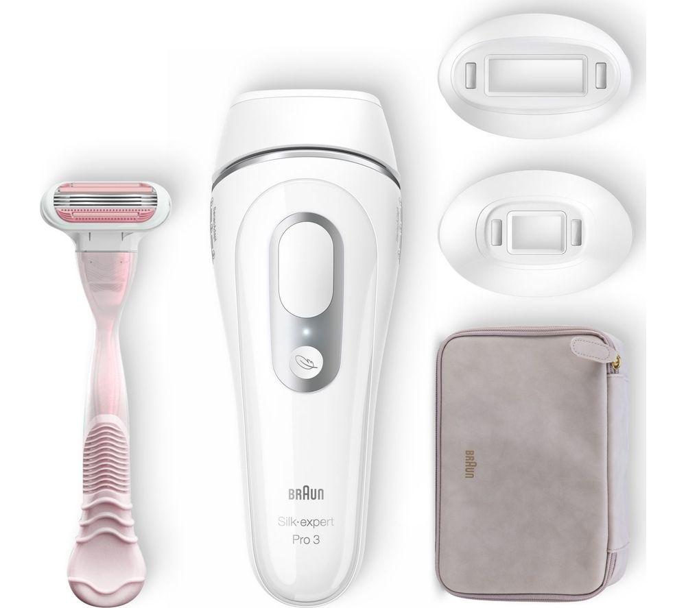 BRAUN Silk-expert Pro 3 PL3233 IPL Hair Removal System - White & Silver