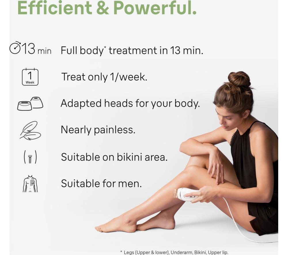 BRAUN Silk-expert Pro 3 PL3233 IPL Hair Removal System - White & Silver image number 6 of 7