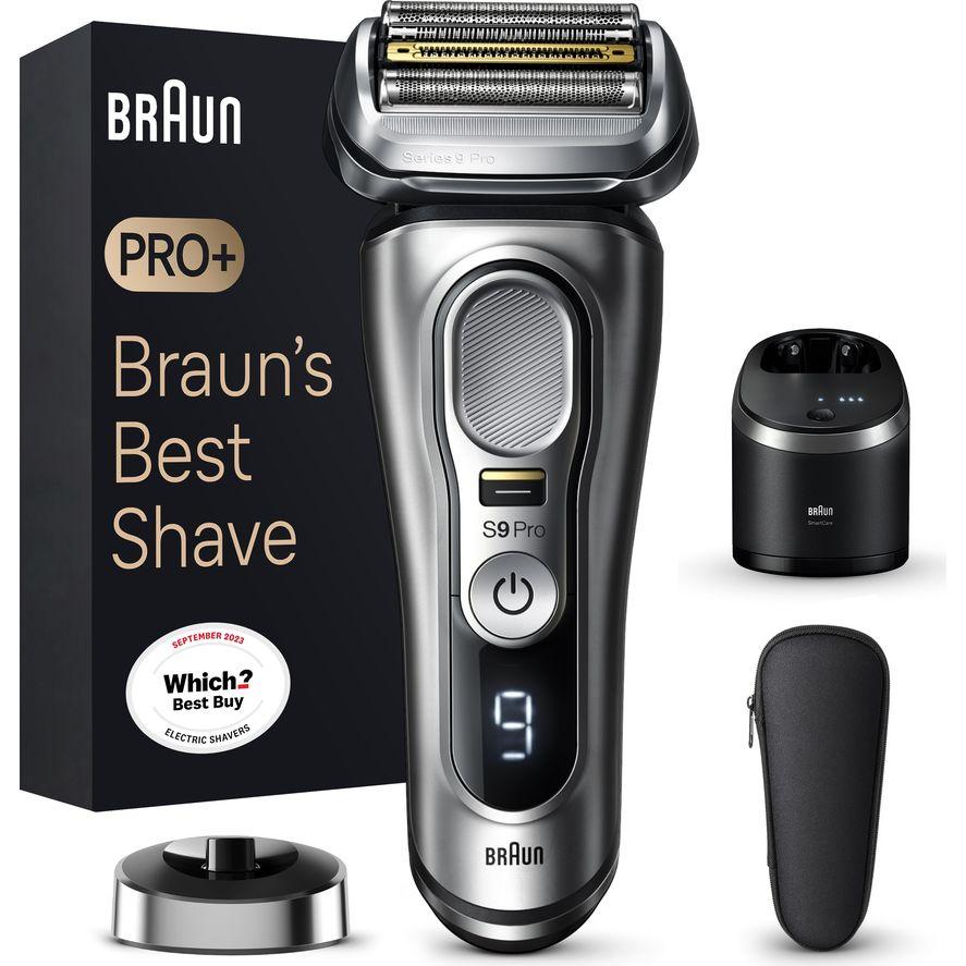BRAUN Series 9 Pro 9417S Wet & Dry Foil Shaver - Silver, Silver/Grey