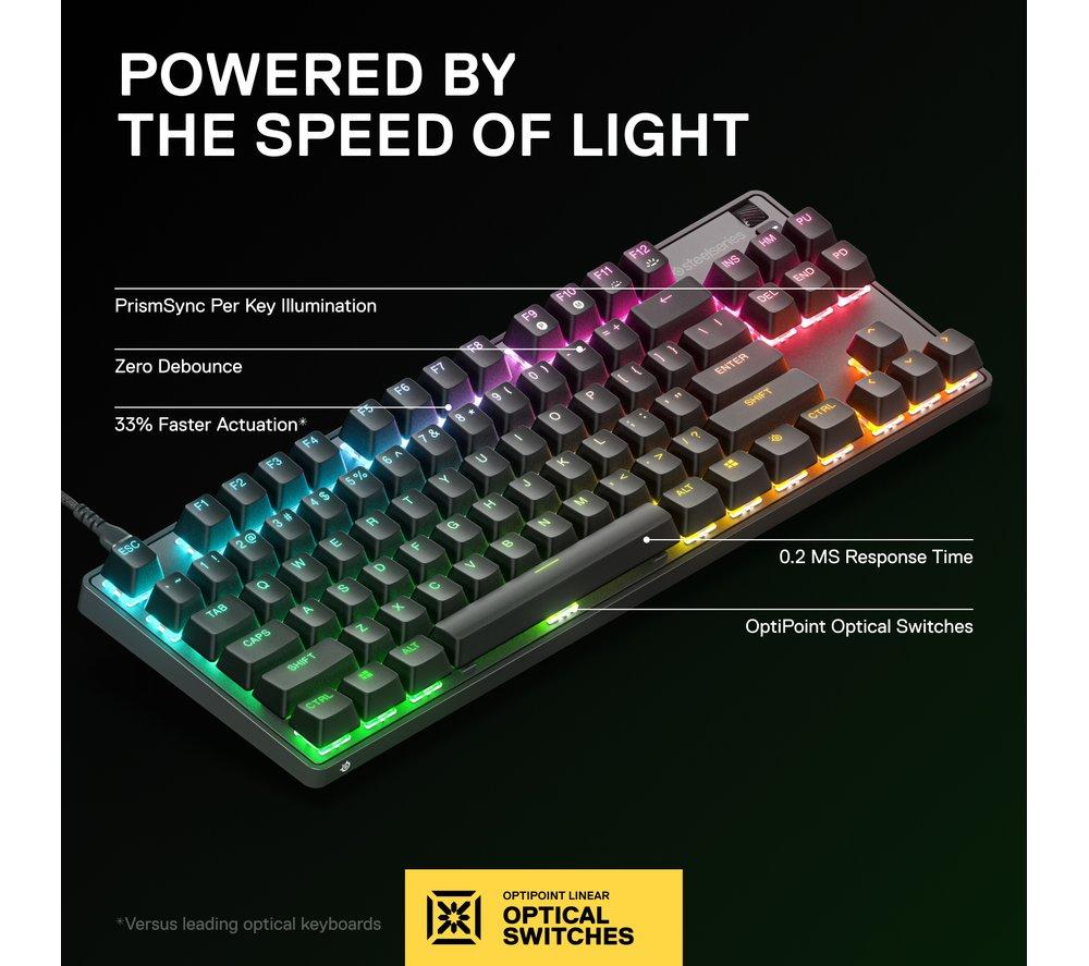STEELSERIES Apex 9 TKL Mechanical Gaming Keyboard image number 3 of 8